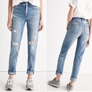 Madewell Madewell The Perfect Vintage Jean in Chet Wash Distressed Edition Size